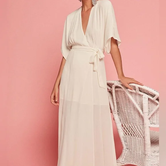 BNWT Reformation Winslow Dress (Ivory, L) - Picture 6 of 6